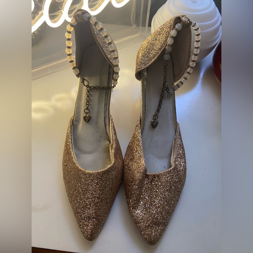 Used gold heels